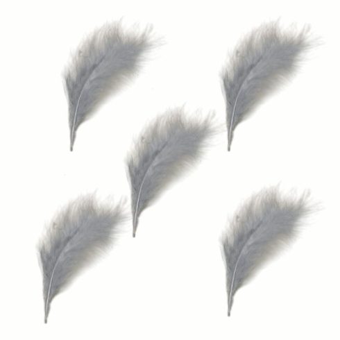 Marabou höyhenet harmaa (10 kpl)