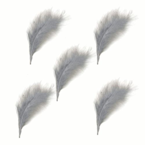 Marabou höyhenet harmaa (10 kpl)