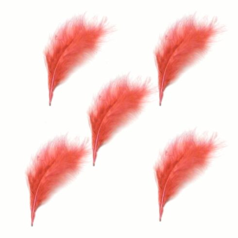Marabou höyhenet punainen (10 kpl)