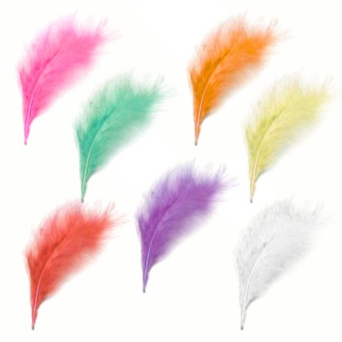 Marabou höyhenet värilajitelma (20 kpl)