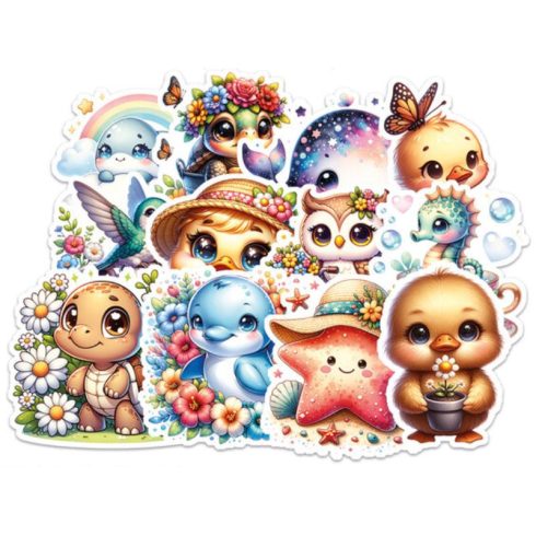 Paper Favourites Die-Cuts – Mini Cuties #3 leikekuvat (24 kpl)