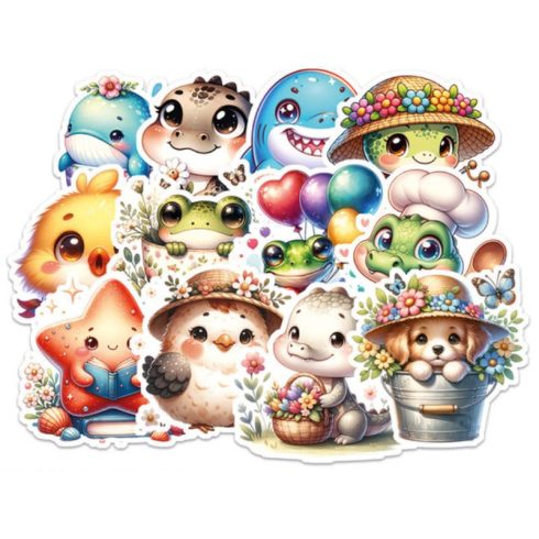 Paper Favourites Die-Cuts – Mini Cuties #4 leikekuvat (24 kpl)