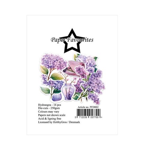 Paper Favourites Die-Cuts – Hydrangea leikekuvat (16 kpl) - Image 2