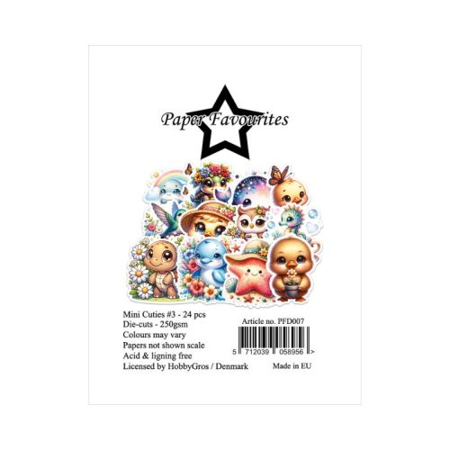 Paper Favourites Die-Cuts – Mini Cuties #3 leikekuvat (24 kpl) - Image 2