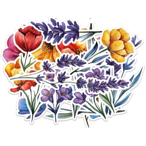 Paper Favourites Die-Cuts – Wildflowers #2 leikekuvat (18 kpl)