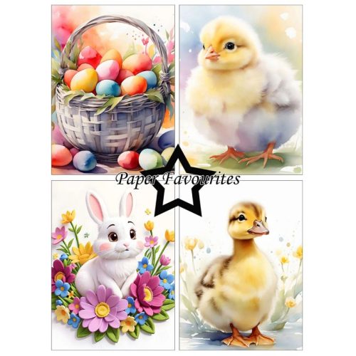 Paper Favourites – Cute Easter paperilajitelma A6 - Image 2