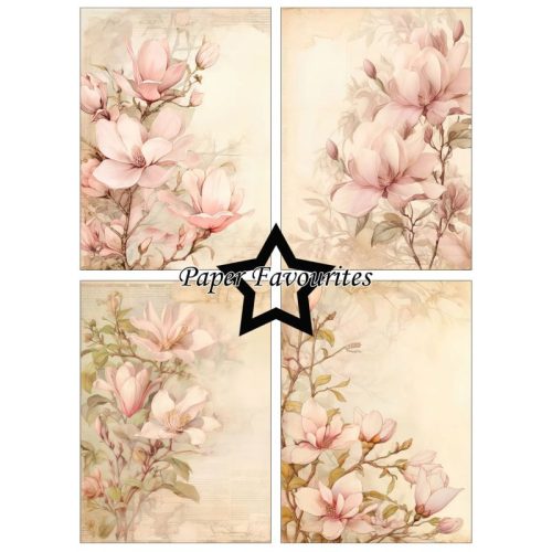 Paper Favourites – Pink Magnolia paperilajitelma A6 - Image 3