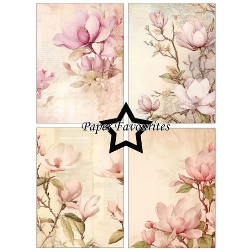 Paper Favourites – Pink Magnolia paperilajitelma A6 - Image 2