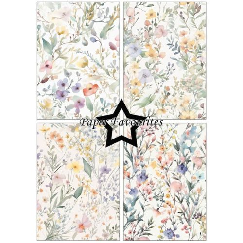 Paper Favourites – Spring Flowers paperilajitelma A5 - Image 3