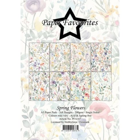 Paper Favourites – Spring Flowers paperilajitelma A5