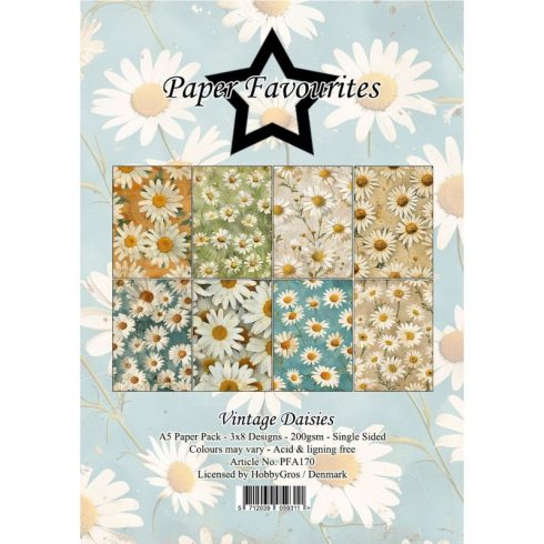 Paper Favourites – Vintage Daisies paperilajitelma A5
