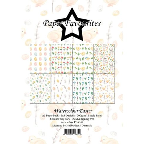 Paper Favourites – Watercolor Easter paperilajitelma A5
