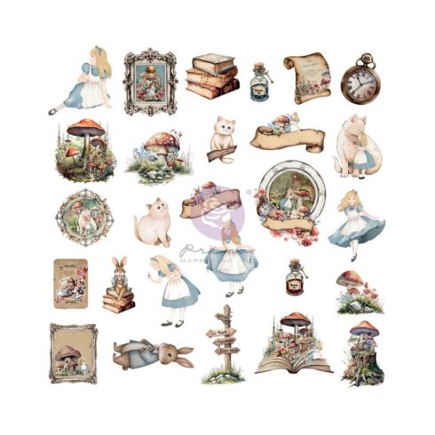 Prima Marketing – Wonderland Keepsakes Ephemera leikekuvat (54 kpl)