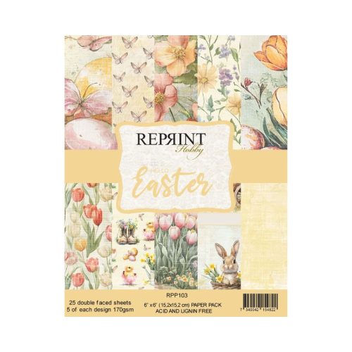 Reprint – Hello Easter paperilajitelma 15 x 15 cm