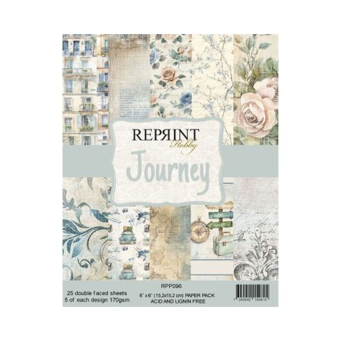 Reprint – Journey paperilajitelma 15 x 15 cm