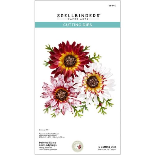 Spellbinders stanssi – PAINTED DAISY AND LADYBUGS