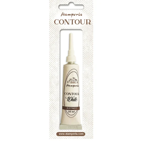 Stamperia Contour Liner White