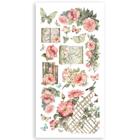 Stamperia Paper Cuts outs House of Roses leikekuva arkit2