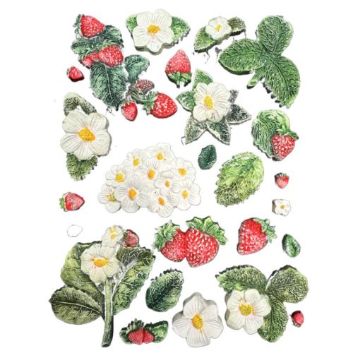 Stamperia – Hidden Grove Strawberries Silicon Mould muotti A5 - Image 2