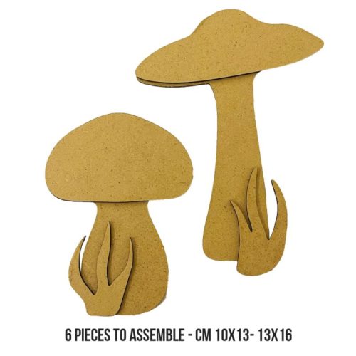 Stamperia – MDF Shape Hidden Grove Mushrooms koristepohja - Image 2