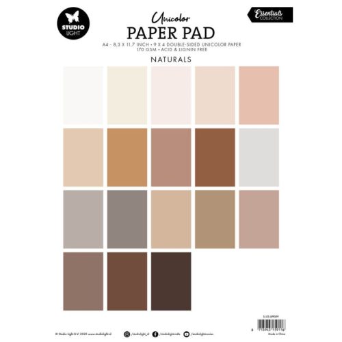 Studio Light Paper Pad – Naturals Unicolor paperilehtiö A4 - Image 2