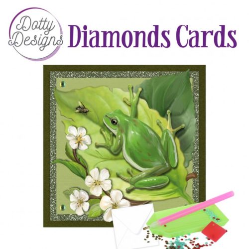 Timanttimaalauskortti Dotty Designs FROG 15x15cm