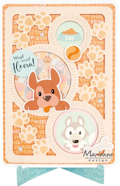 Marianne Design Die-Cuts – Eline's Dogs leikekuvat (25kpl) - Bild 2