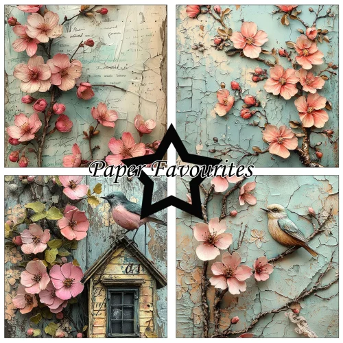 Paper Favourites – Flower Journal paperilajitelma 15 x 15 cm - Image 3