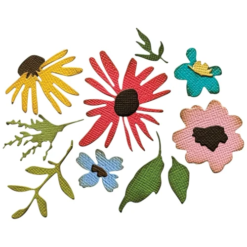 Sizzix Tim Holtz stanssi & 2D kohokuviointikansio – VAULT SIDE-ORDER FLORISTY - Bild 8
