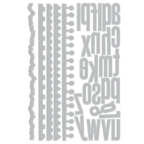 sizzix thinlits die by tim holtz vault edges 31pcs 1