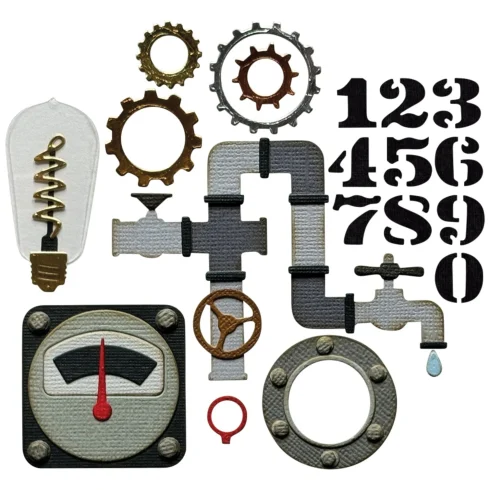 sizzix thinlits die by tim holtz vault industrial