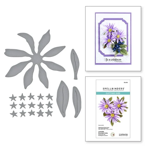 Spellbinders stanssi – LAVENDER MOUNTAIN DAISY - Image 6