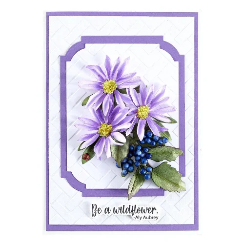 Spellbinders stanssi – LAVENDER MOUNTAIN DAISY - Image 5