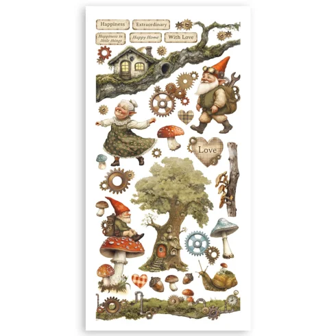 stamperia hidden grove 6x12 inch paper cut outs 4p 3