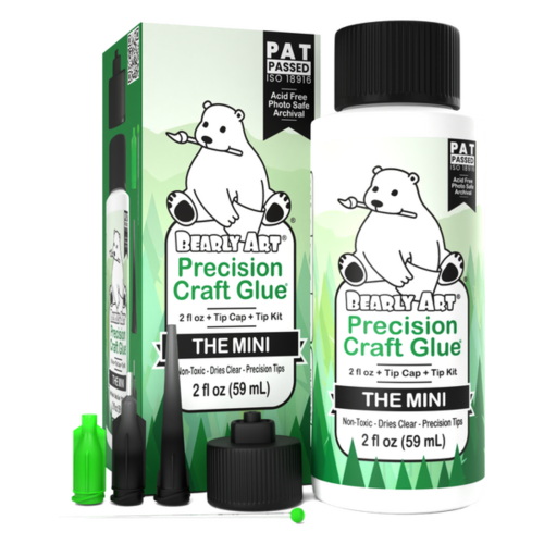 Bearly Art Precision Craft Glue THE MINI 2 ft oz – liima + kärkisetti 59 ml - Image 2