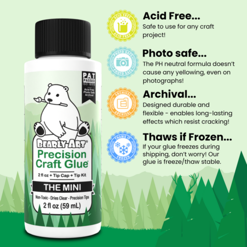 Bearly Art Precision Craft Glue THE MINI 2 ft oz – liima karkisetti 59 ml1