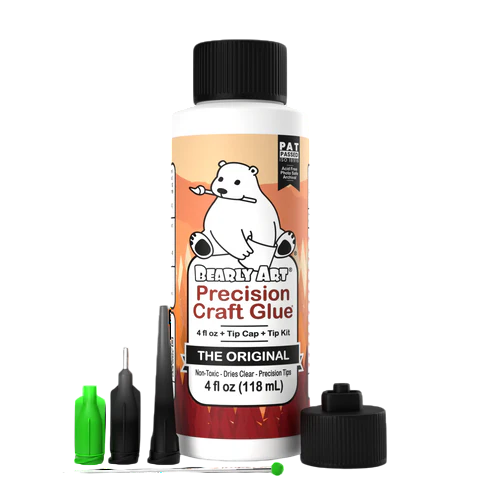 Bearly Art Precision Craft Glue THE ORIGINAL 4 ft oz – liima + kärkisetti 118 ml