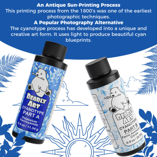 Bearly Art Cyanotype Kit – Syanotypia A+B setti - Image 7