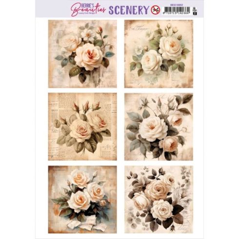 Berrie’s Beauties – Brocante Roses Square korttikuvat (6 kpl)