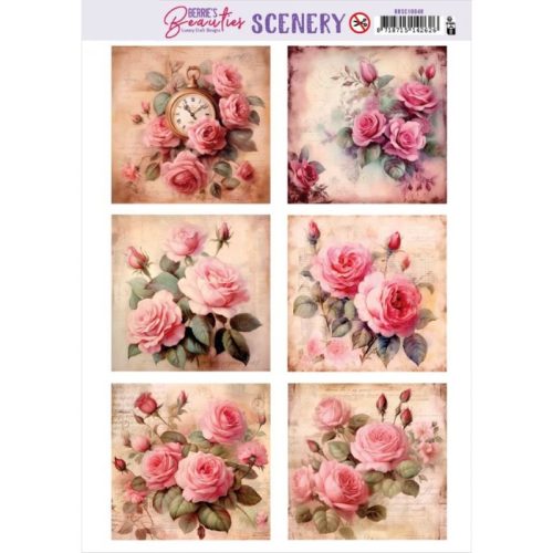 Berrie’s Beauties – Pink Roses Square korttikuvat (6 kpl)