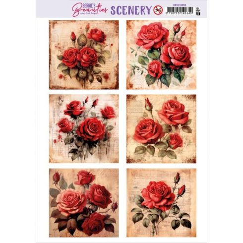 Berrie’s Beauties – Red Roses Square korttikuvat (6 kpl)