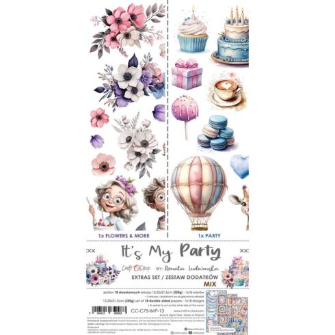Craft O’Clock – It's My Party Extras Set MIX leikekuvat 15 x 30 cm