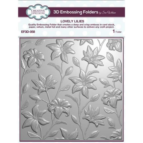 Creative Expressions 3D kohokuviointikansio – LOVELY LILIES