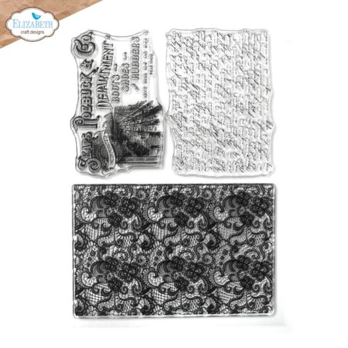 Elizabeth Craft Designs Clear Stamps – Laced leimasinsetti A5