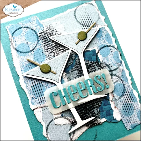 Elizabeth Craft Designs Cheers to You Dies 2232 martini