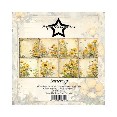Paper Favourites – Buttercup paperilajitelma 15 x 15 cm