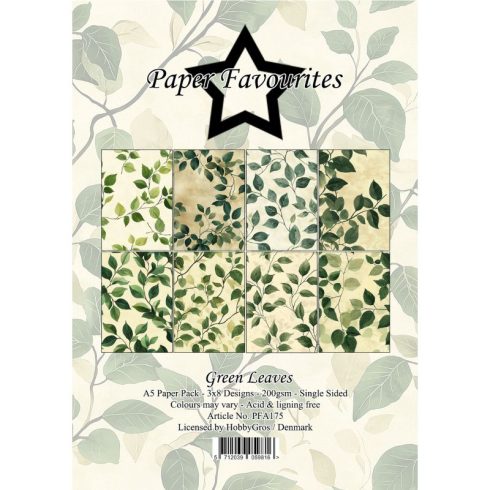 Paper Favourites – Green Leaves paperilajitelma A5
