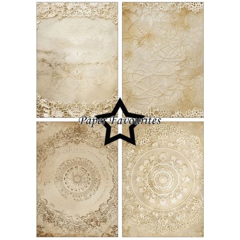 Paper Favourites – Vintage Doily Lace paperilajitelma A5 2