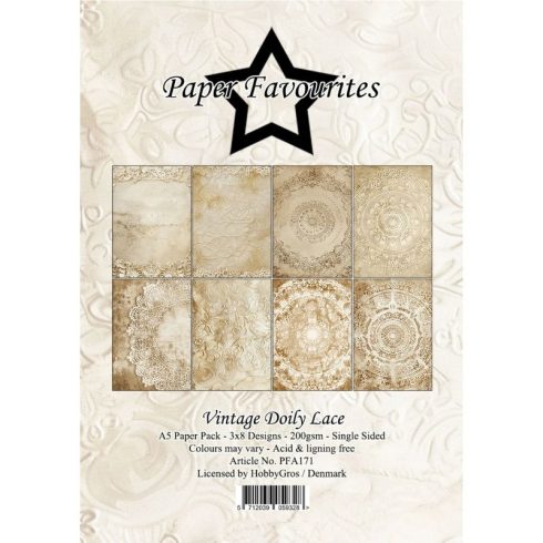 Paper Favourites – Vintage Doily Lace paperilajitelma A5