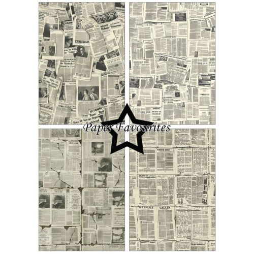 Paper Favourites – Vintage Newspaper paperilajitelma A5 - Image 3